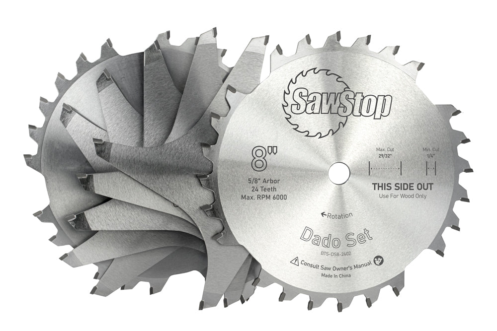 SawStop® 8” Premium Dado Set | BTS-DS8-2402
