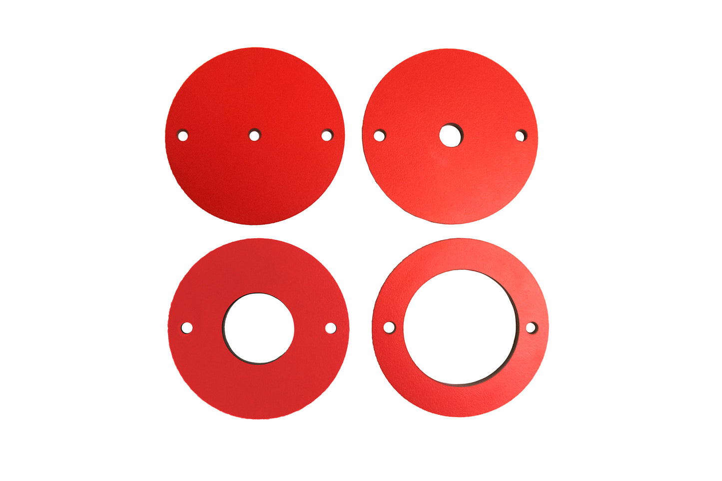 SawStop® 4 pc Phenolic Insert Ring Set for Router Plates | RT-PIR
