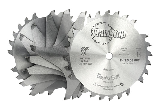 SawStop® 8” Premium Dado Set | BTS-DS8-2402