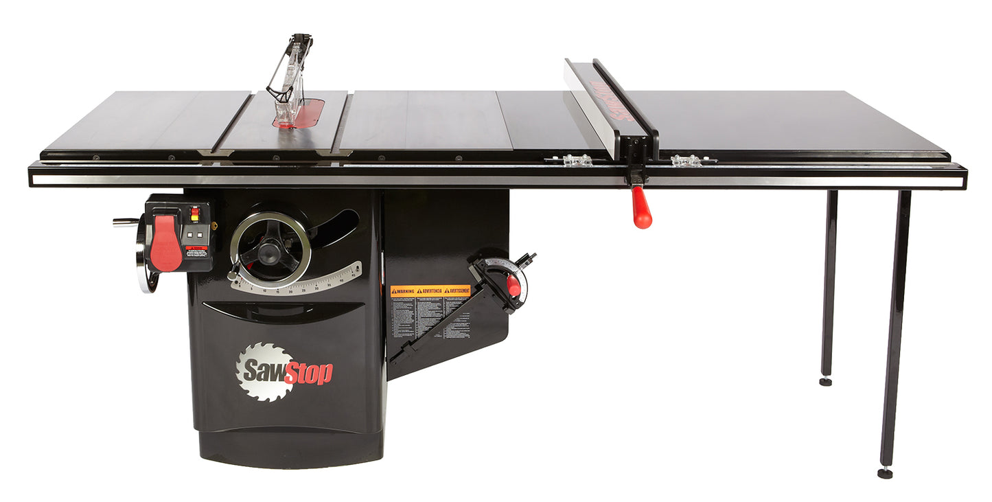 SawStop® 52" Industrial Cabinet Saw | 3HP 1PH 230V | T-Glide Fence System | ICS31230-52